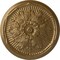 Ekena Millwork Luton Ceiling Medallion (Fits Canopies up to 3 1/2"), Hand-Painted Pale Gold, 21"OD x 2"P CM21LUPAS - alternate 1